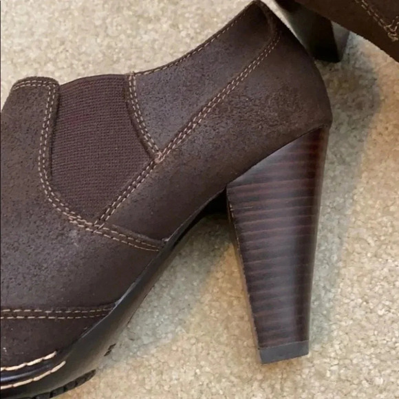 Sofft Comfort Bootie Wooden Heel Leather 8.5 - Picture 8 of 10